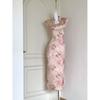 New Chinese-style pink improved cheongsam scheming design feeling waist beautiful, cold national style dress summer