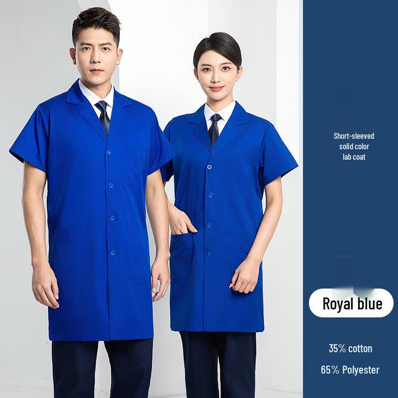 Custom Printed Wear-Resistant Lab Coat - High-Quality, Dirt-Resistant Workwear for Workshops and Factories