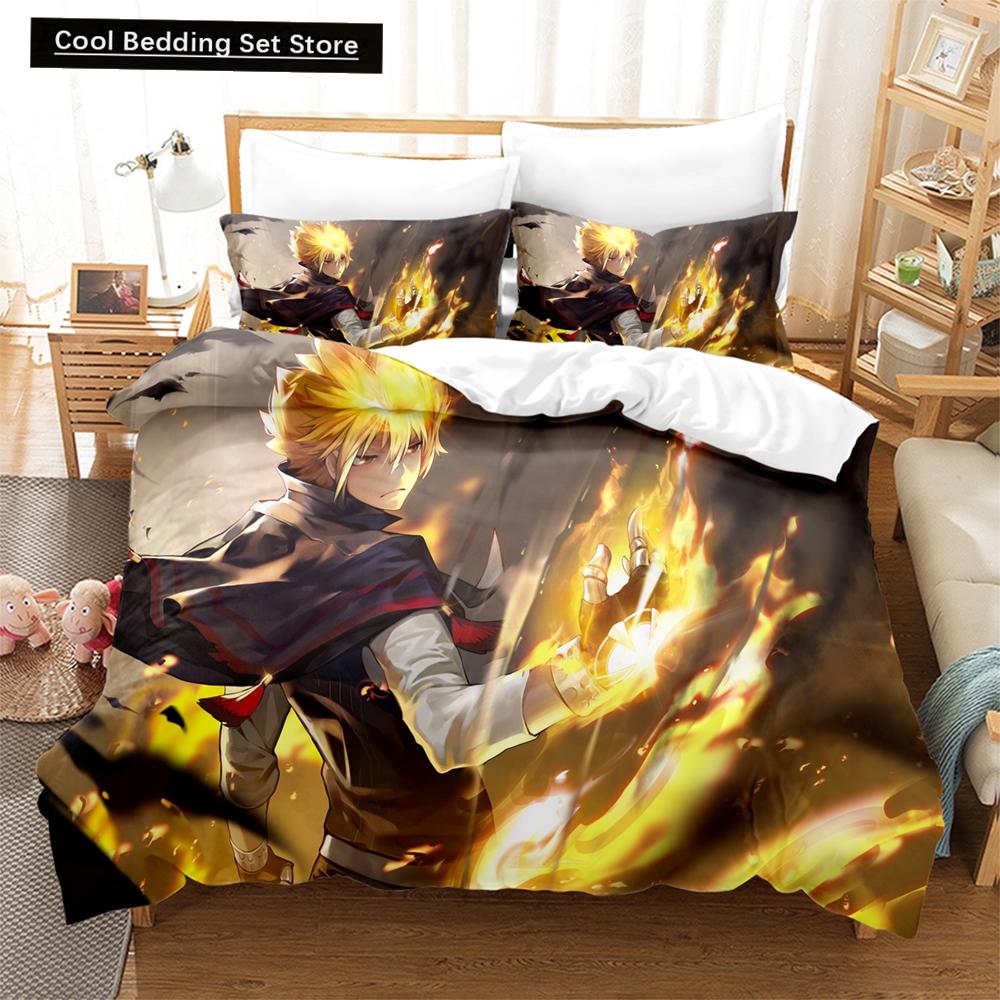 New 3D The Family Teachers REBORN Tsuna Bedding Sets Duvet Cover Set With Pillowcase Twin Full Queen King Bedclothes Duvet Cover