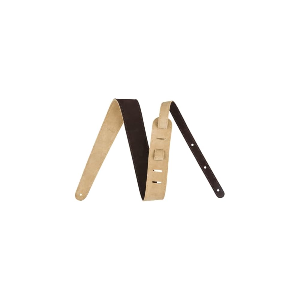 Fender Strap 2” Suede Strap, Brown/Tan, Reversible