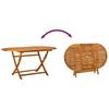 7 Piece Garden Dining Set Solid Acacia Wood and Textilene