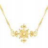 Gold Necklace With Decorative Cross Decorative Cross Crucifix Cross 925 Silver