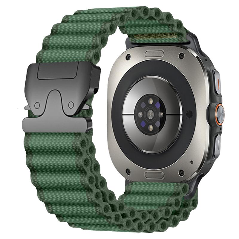 Nylonový námořnický řemínek pro Samsung Galaxy Watch Ultra 2025/7 47mm Prodyšný pásek Parachute přezka Pro Galaxy Ultra 47mm Náramek