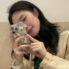 Doodle Puppy Kitten Drop-Proof Transparent Phone Case for Apple 15/14 Pro Max, 13/12 Pro, XR