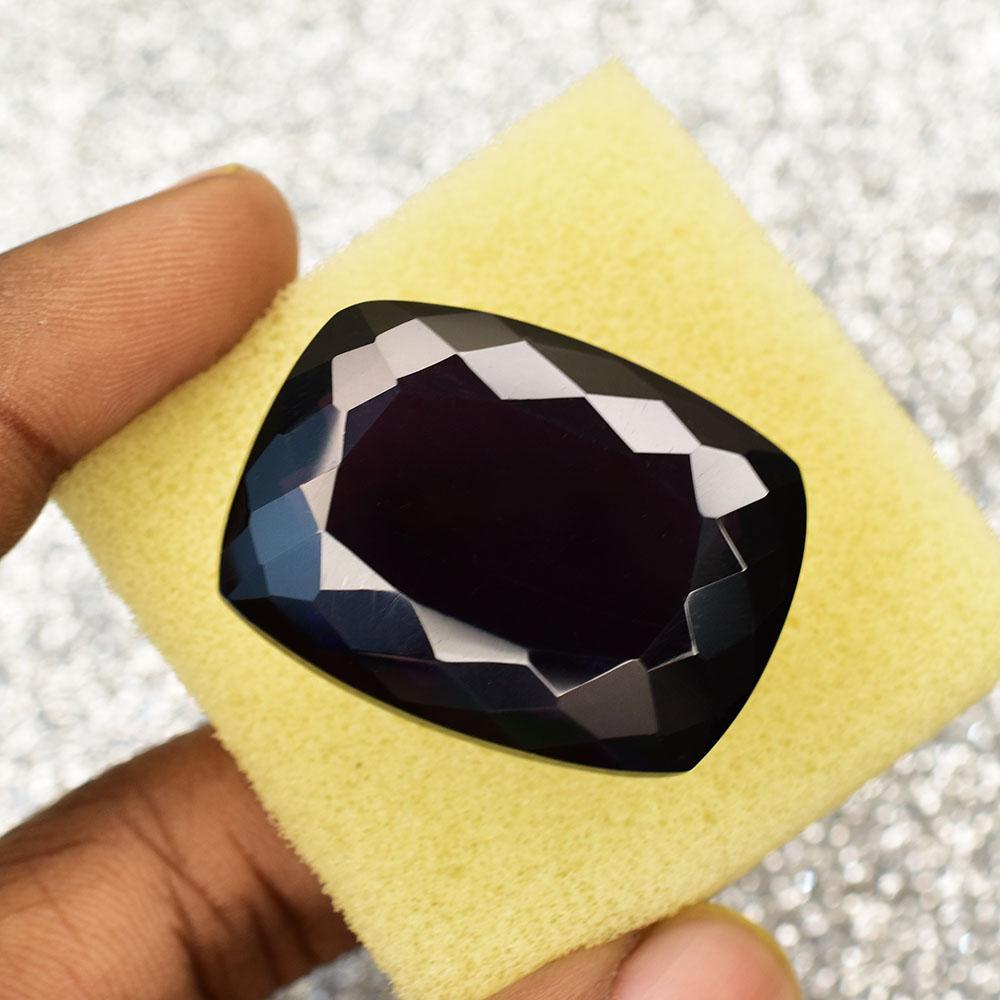 Natural Purple Amethyst Loose Gemstone 94.6 Ct Brazilian Cushion Cut for Jewelry Making and Crafts