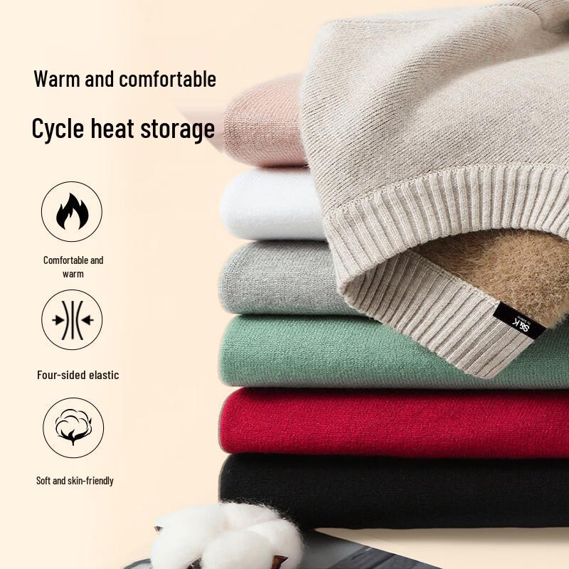 Baleno Men's S&K Series Fleece-Lined Half-High Collar Sweater