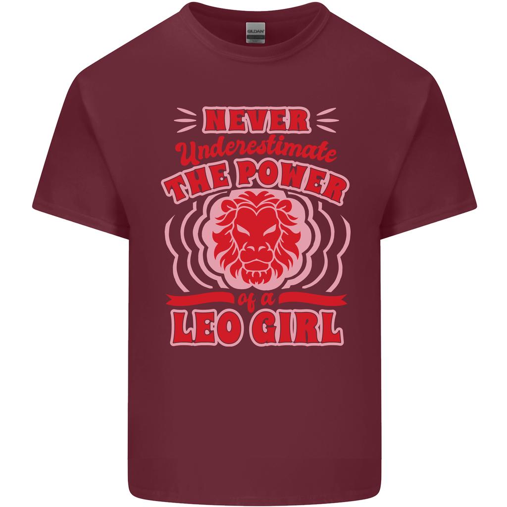 Power of Leo Girl Star Sign Zodiac Horoscope Unisexs Light Cotton TShirt
