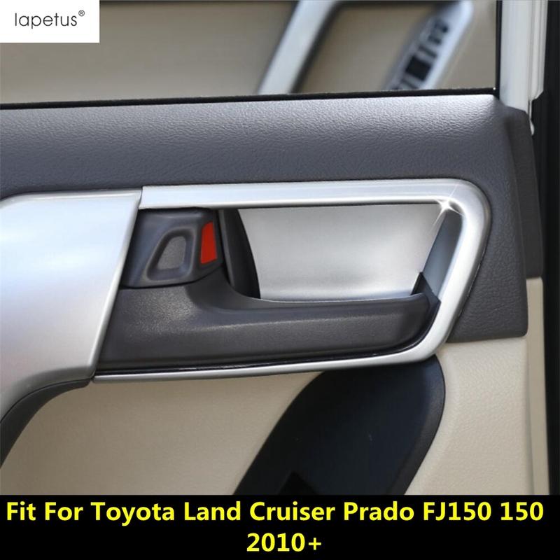 Car Inner Door Handle Bowl Decoration Cover Trim For Toyota Land Cruiser Prado FJ150 150 2010 - Matte Accessories Interior