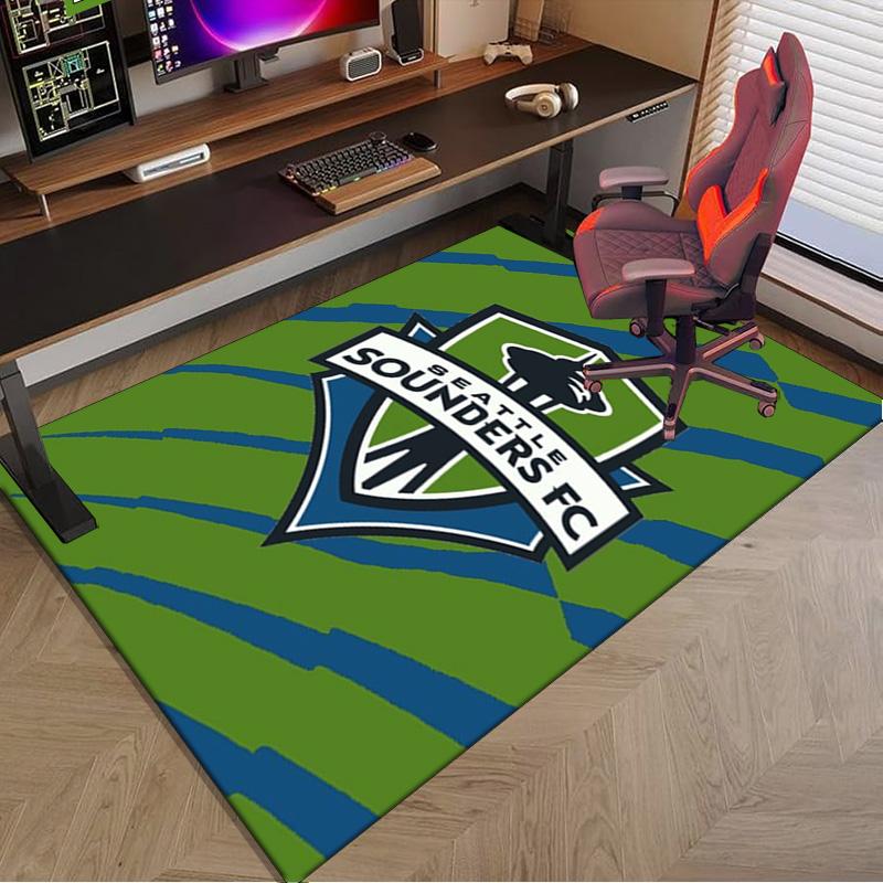Fc Crest Design Printed Area Rug for Office, Chair Rug, Decorative Carpet Floor Mat, Large Size Fan gifts Christmas gifts