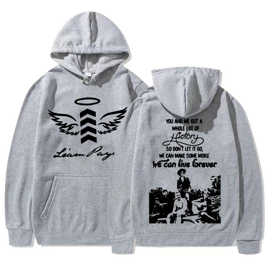 Liam Payne We Can Live Forever Hoody Liam Payne Rest In Peace 1993-2024 Hoodie Men Women Hip Hop Oversized Sweatshirt Streetwear