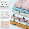 French Cotton Crinkle Double Layer Gauze Muslin Flora Printed Fabric OEKO-TEX STANDARD 100 Certified Hospital Shirt Craft Cover