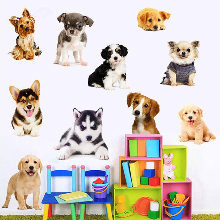 Buy Pet Dog Cat Wall Stickers Room Door Decoration Kids Bedroom