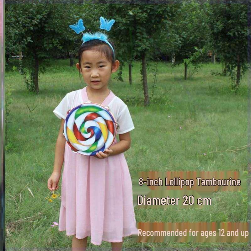 Little Guli Red Performance Tambourine for Drummers and Shaker Players - Available in Small and Large Sizes