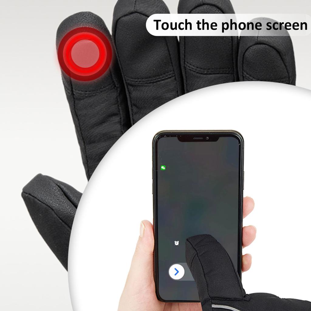 USB Electric Heated Gloves with 3 Mode Warm Heated Gloves Motorcycle Thermal Touch Screen Waterproof Winter Heating Gloves