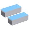2Pcs Cooling Fins Aluminum Heat Radiator Heatsink Kit for Electronic Chip CPU 100x40x30mmWith Thermal Conductive
