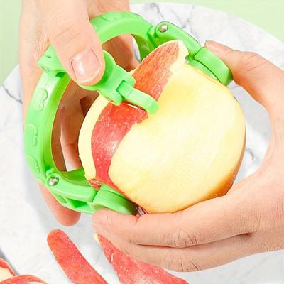 1pc Heavy-Duty Fruit & Vegetable Peeler with Quick Peel Mechanism - Non-Slip Grip, Compact Kitchen Tool for Apples, Potatoes, Carrots,