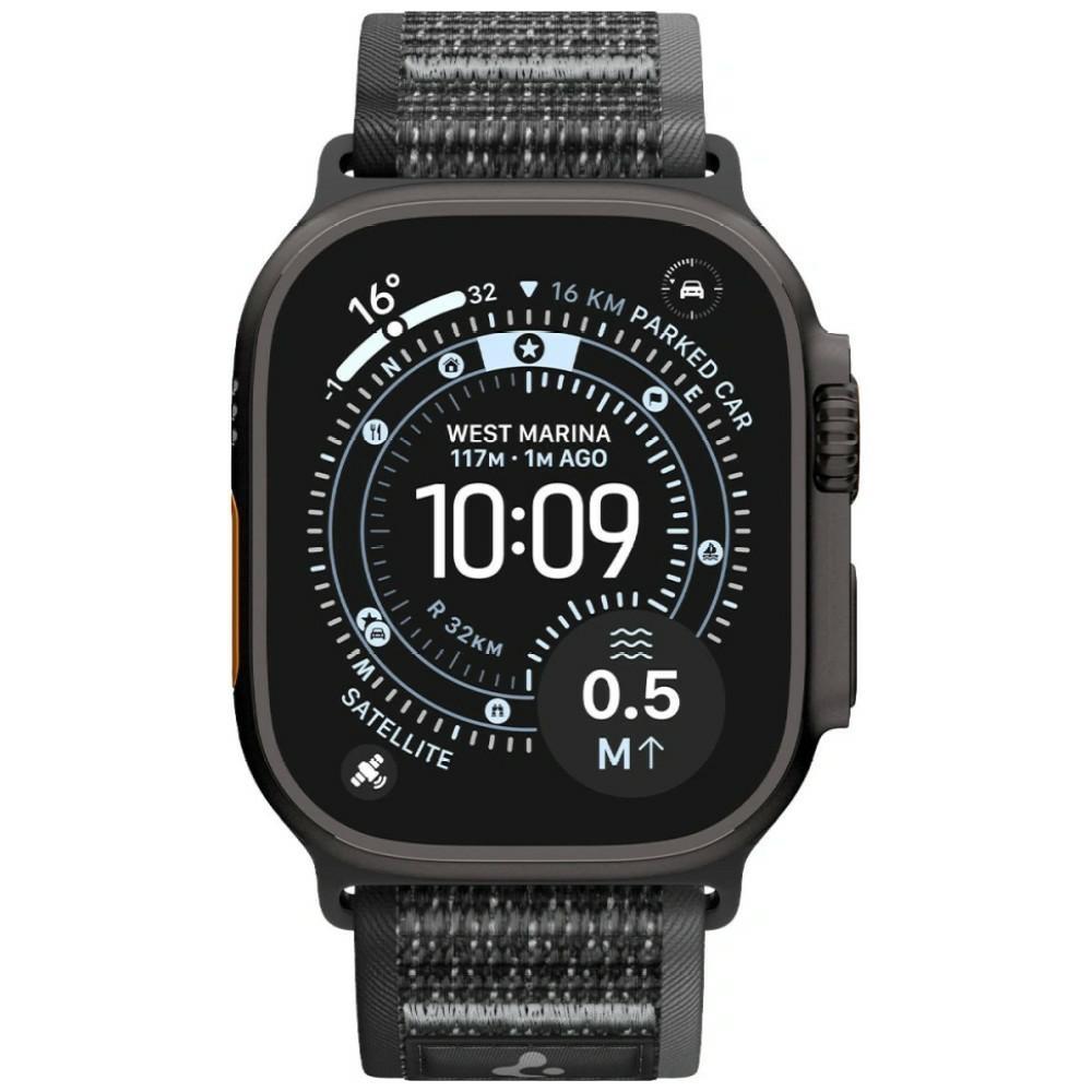 Spigen Athlex Air 2 Armband für Apple Watch 8/9/10/11/SE/Ultra (44/45/46/49mm) Grau black