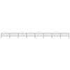 VidaXL Garden Fence with Spear Top Steel (1-1,25)x13,6 M Black