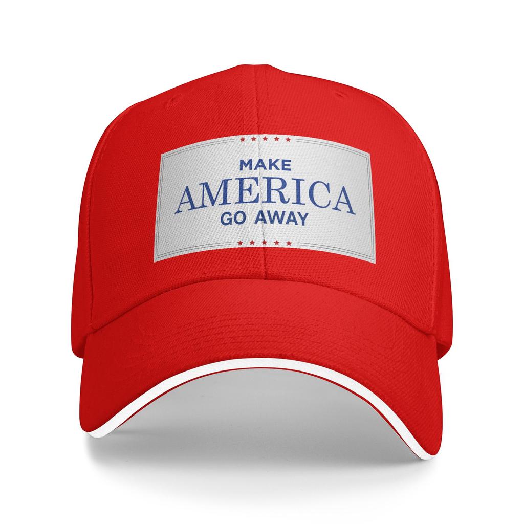 Make America Go Away Sandwich Baseball Cap Fashion Summer Funny Sarcasm Us Saying Snapback Cap Men Women Adjustable Adult Hat