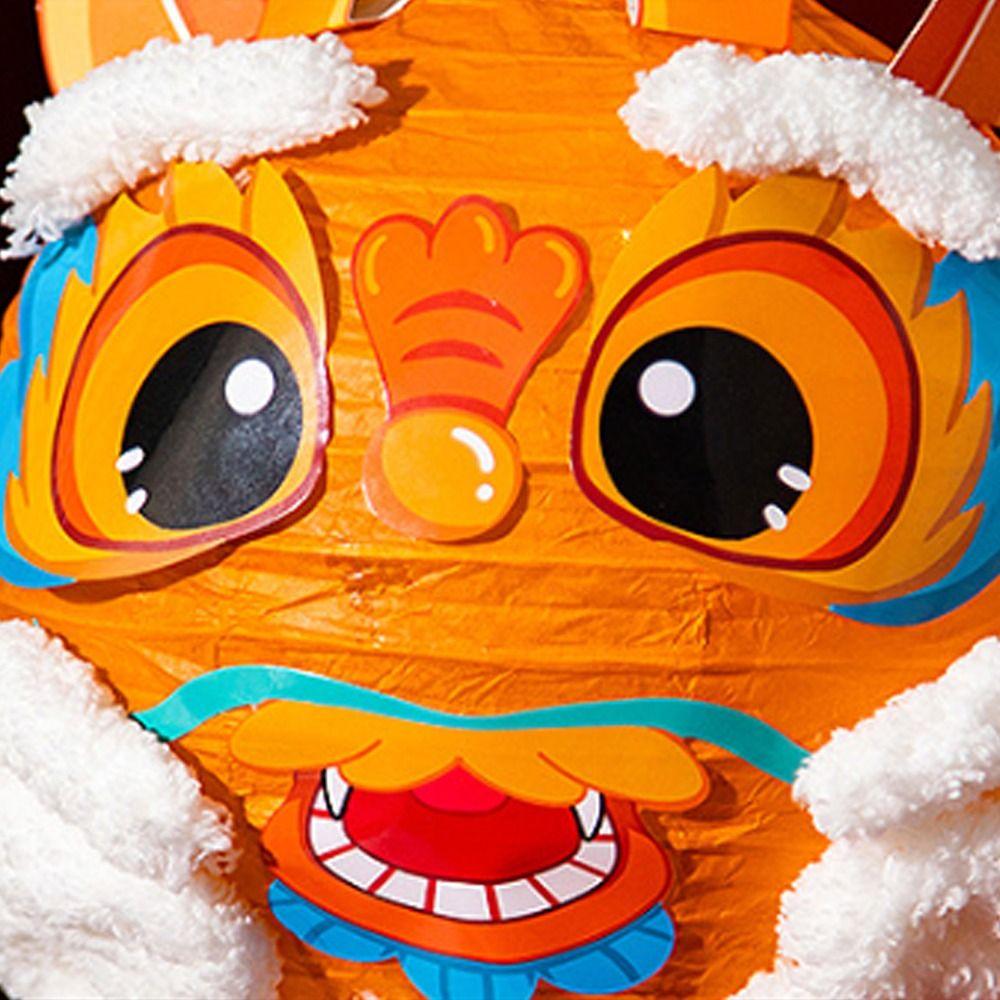 Traditional Handheld Paper Lamp Cartoon LED Lantern Toys  Mid-Autumn Festival