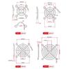 1Pcs Durable Metal Cooling Fan Grill Protective 40-220mm Fans Grid Mesh Cover for Computer Fan