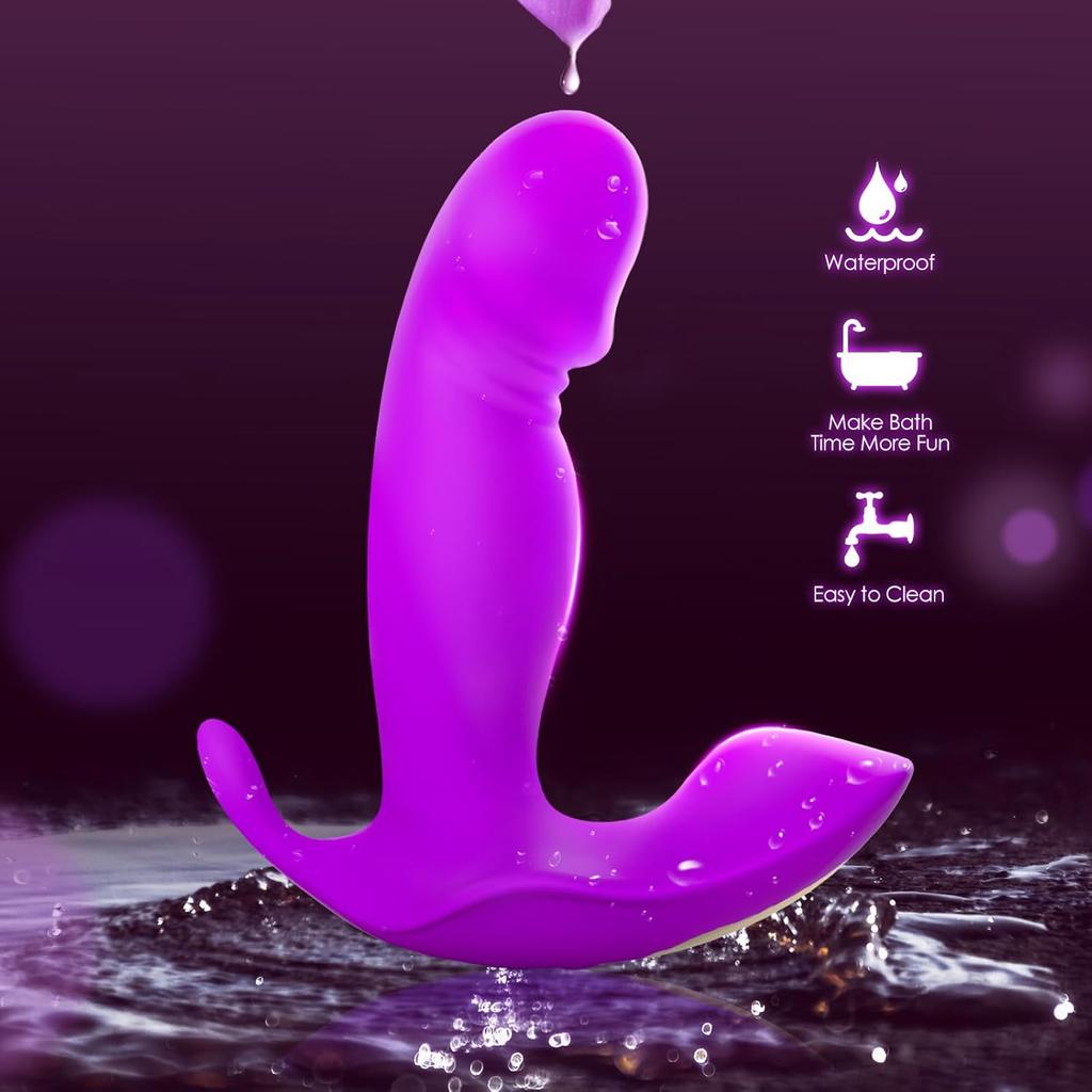 Wearable G Spot Dildo Vibrators Adult Sex Toys for Women or Men, App Remote Control Panty Mini Vibrator with 10 Quickly Wiggling And Vibrating Modes
