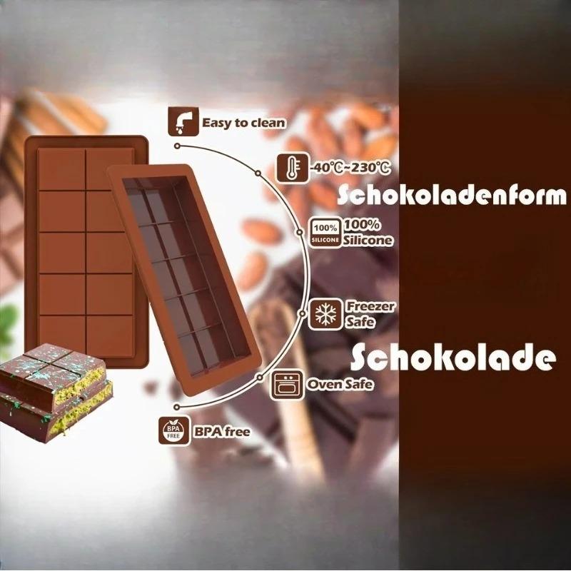 Chocolate Bar Molds Silicone Mold Chocolate Mold Break Apart Wax Melt Mould Pistachio Candy Bar Mold Handmade Gift