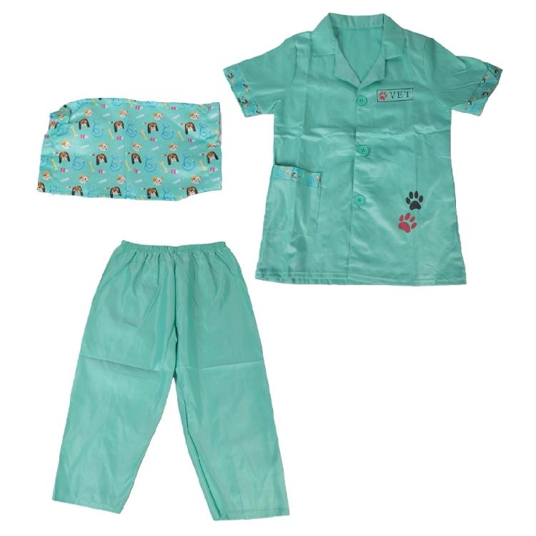 Kids Veterinarian Costume,Veterinarian Pretend Play Dressing Up Set Kids Animal Doctor Role Play Costume for Boys Girls
