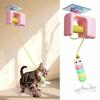 Electric Interactive Cat Teasing Stick Toy Elastic Rope Automatic Flying Bird Cat Toy Pet Stress Relief Toys For Cats