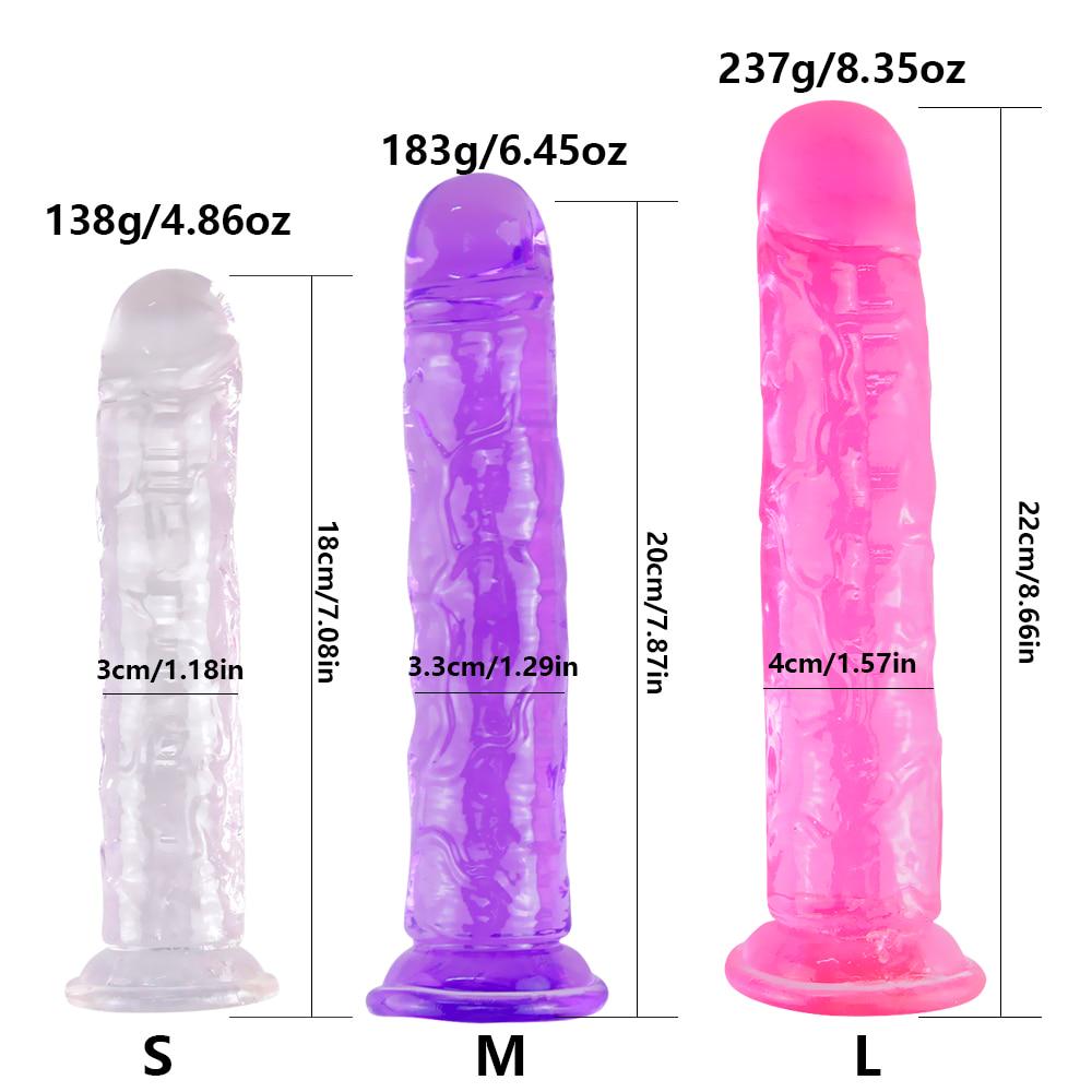 Realistic Dildo With Super Strong Suction Cup Erotic Jelly Dildo Sex Toys for Woman Artificial Penis