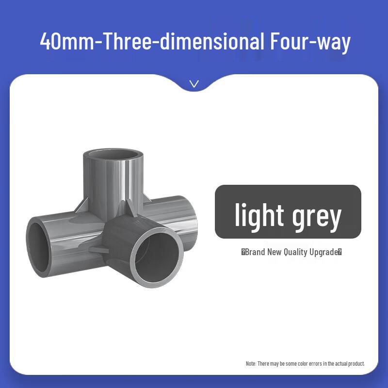 

PVC 4-Way Right-Angle Pipe Connector
