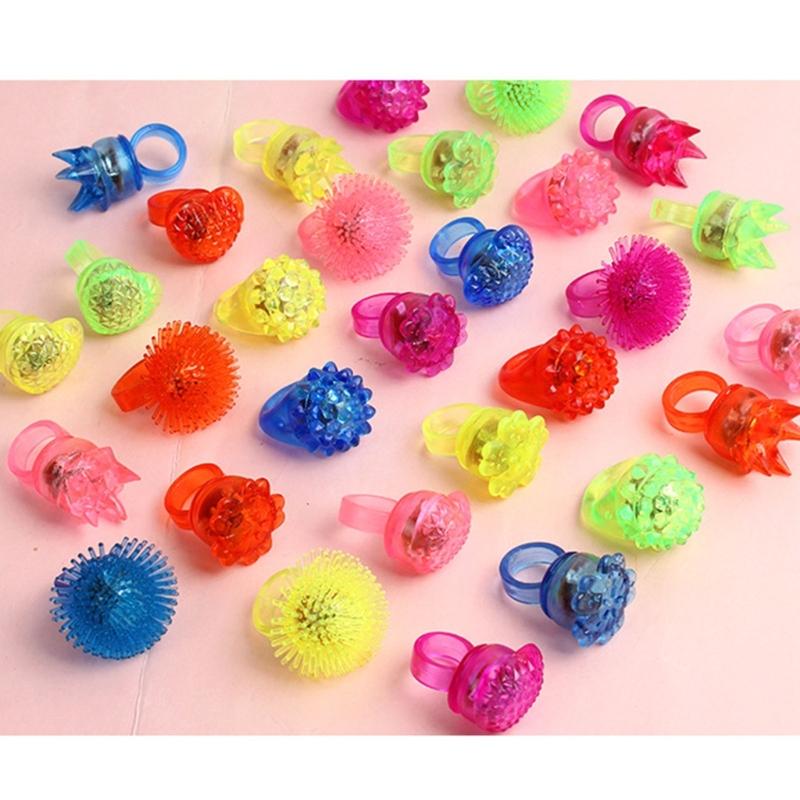 Glow Ring LED Glow In The Dark Party Stand Out At Halloween Birthdays and Concerts Household Decoration