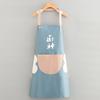 Chinese Chef Foodie Character Print Apron Oil Resistant Stain Proof Big Pocket