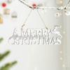 Hanging Decoration Elk Craft Festival indoor and outdoor Party Decor Wooden Holiday Gift White for