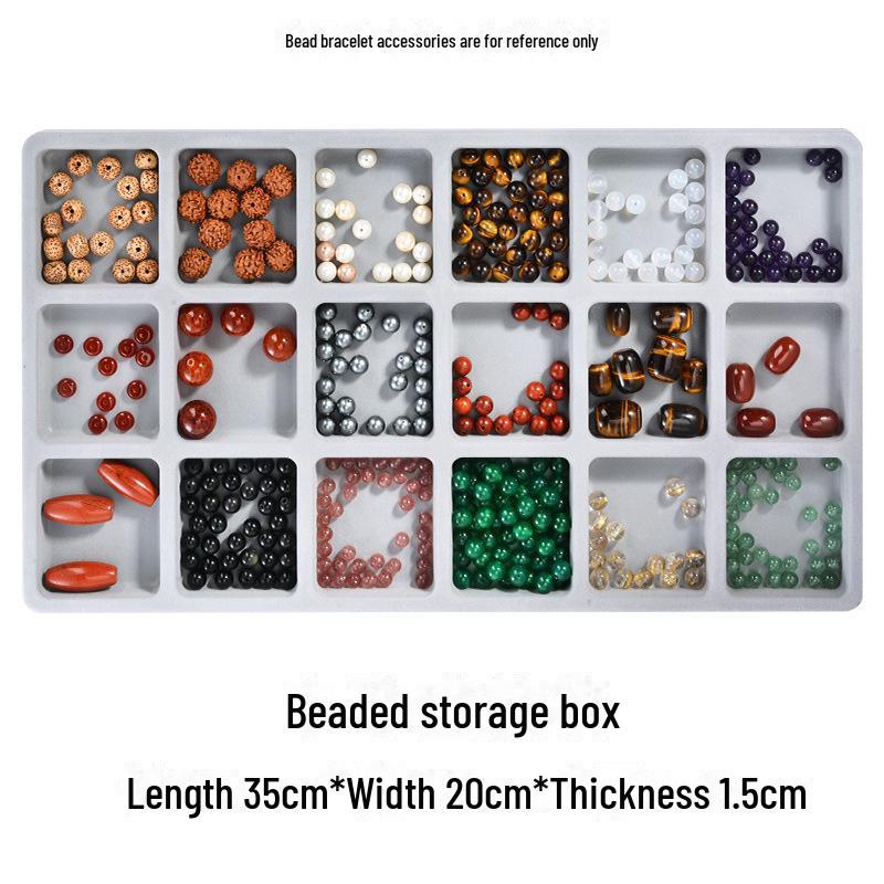 Sortierte Beflockte Schmuck-Präsentations- und Design-Tabletts für DIY-Armbänder und Halsketten