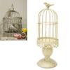Klatka dla ptaków Świecznik Dekoracyjne Klatki dla ptaków Metalowy Świecznik Retro Shabby Świecznik do Domu D