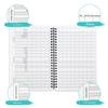 Henry Ciano Fitness Training Budget Planner Loose Leaf Notebook Fabric Cover Folded Leaflet Binding 25 Sheets Gift for Sports