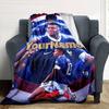Mbappe Personalisierte Textdecke Geschenk Anpassbare Decke Langlebiger Komfort Perfekt für Büro Sofa Wohnzimmer Heimdekoration Vier Jahreszeiten Universell