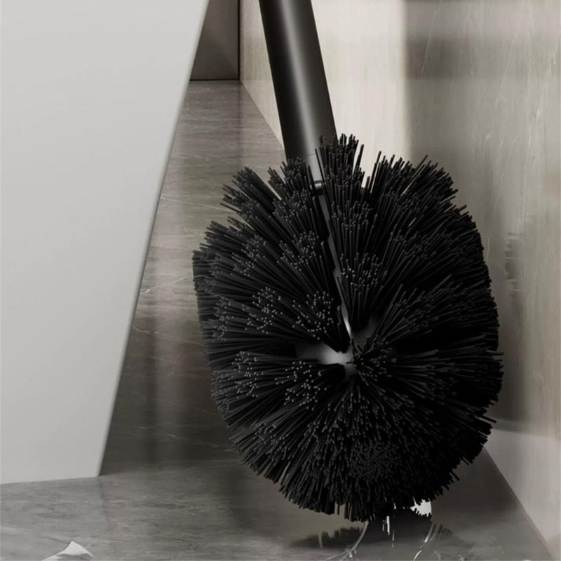 Toilet Brush Practical Bathroom Cleaning Brush Floor Freestanding or Wall Mounted for Home and Public Restrooms