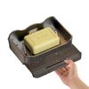 Wall-mounted Soap Box for Bathroom Double-layer Soap Draining Box,Wall Soap Storage Rack for Household Bathroom