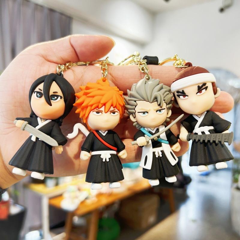 Cartoon Anime Death Comes Silicone Doll Key Chain Pendant Bag Car Key Chain Gift Pendant