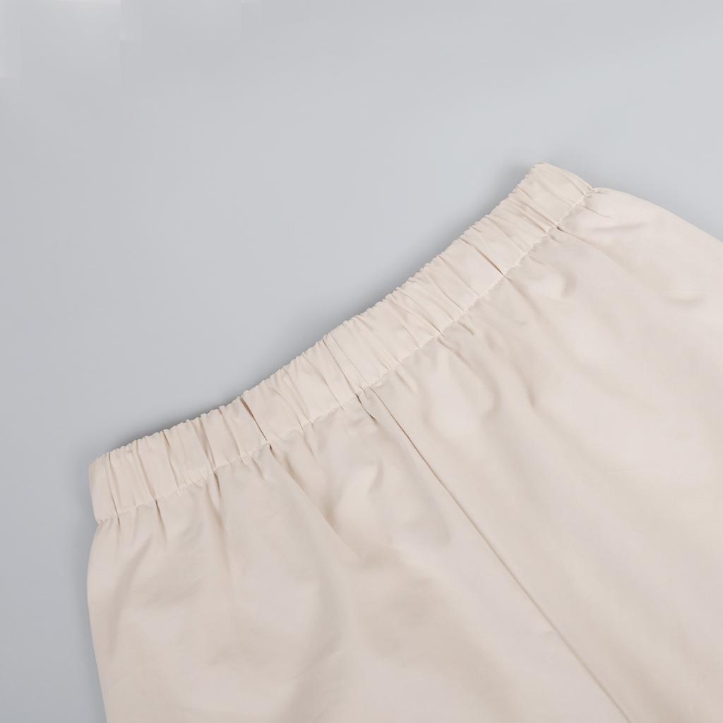 GMXIA Workwear Pants Spring Summer Women Comfortable Casual Neutral Style Drawstring Large Pockets Wide Leg Work Pants