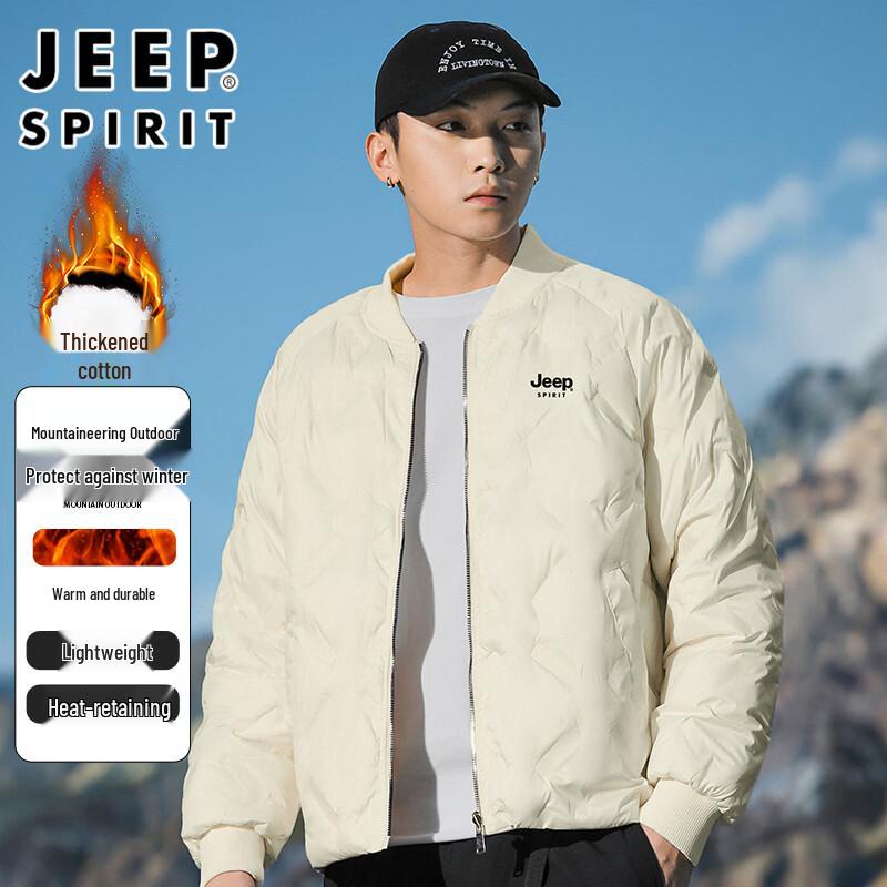 

JEEP SPIRIT Men s Padded Baseball Collar Jacket L