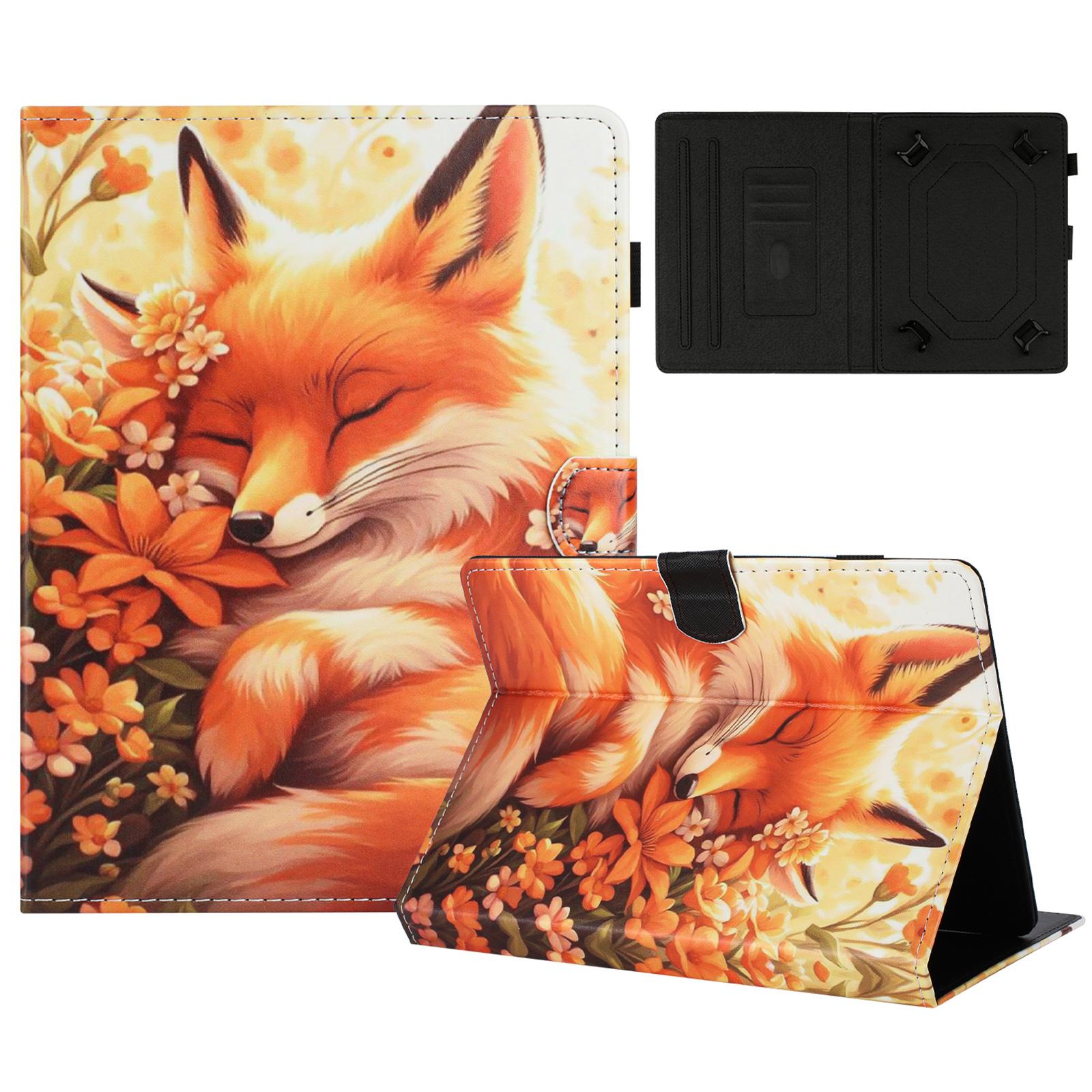 Universal 10-inch Tablet Case Pattern Leather Cover with Auto Sleep/Wake, Card Holder A