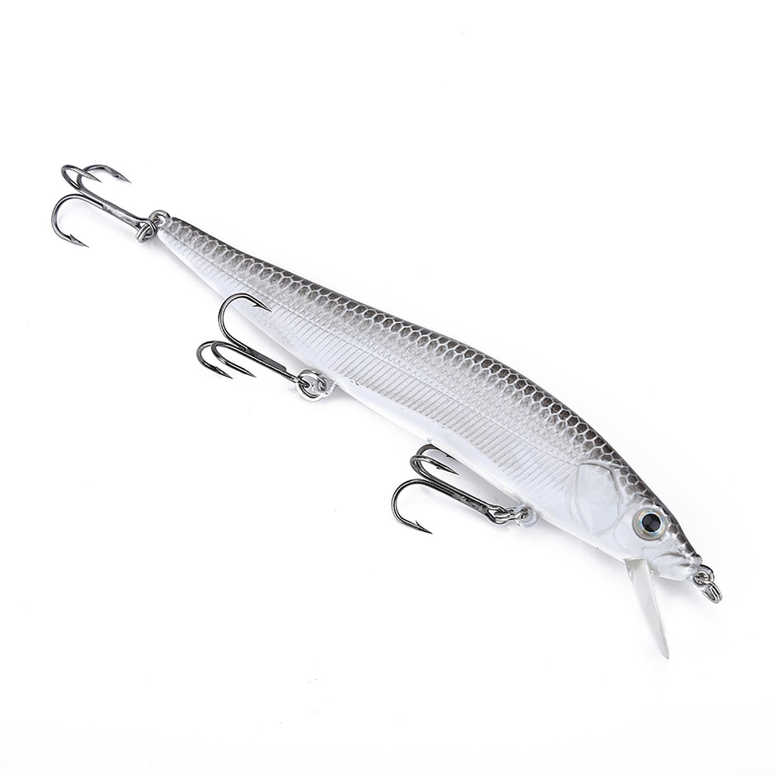 

1Pc Long Tail Fishing Artificial Vivid Bait Lifelike Minnow Lures Fish Accessory (A) чёрный