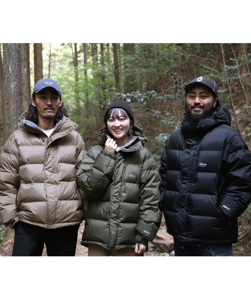 Cliff Mayer NANGA Collaboration Retro Down Jacket, Men's, X-Large, Beige