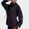 Adidas X Stella McCartney Collaboration Letter Print Windbreaker Training Jacket Women Jacket Black FU1162