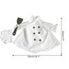 Chef Geese Costume Outdoor Geese Dress Patio Art Decoration Cartoon Chef Outfit Garden Statue Decoration For Spring Lawn Yard