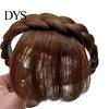 No Odor Wig Headband Realistic Braided Curled Hairpiece Bangs Decorative Natural Fake Hair Accessories