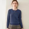 Women's Cashmere Knit Sweater: Cozy Loose-Fit Round Neck for Autumn/Winter